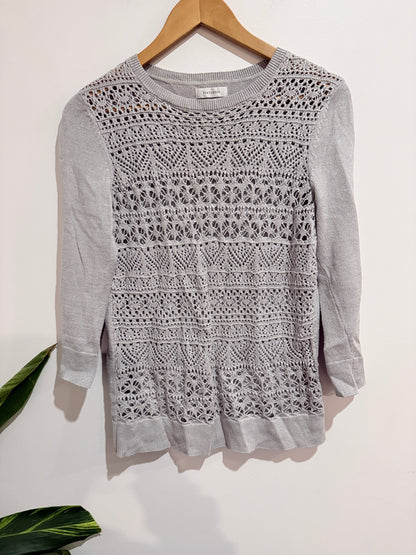 Vanheusen Multi-knit Design Sweater Size S