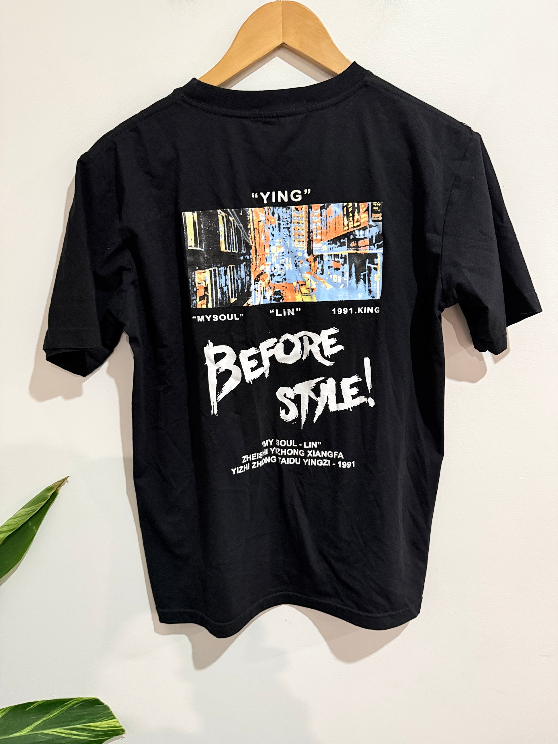 Say Happy Crewneck T-shirt Size U/Arm to U/Arm 50cm