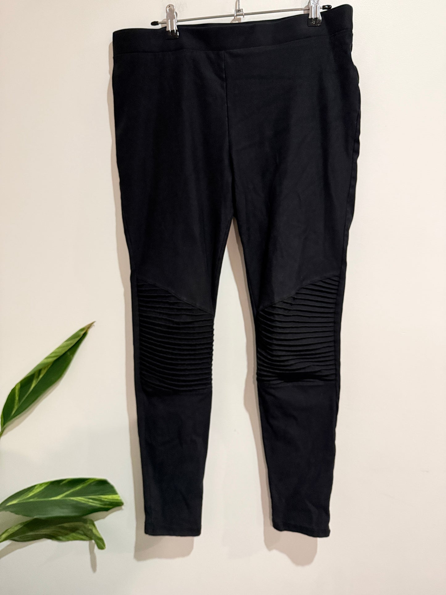 H & H Moto Ribbed Leggings