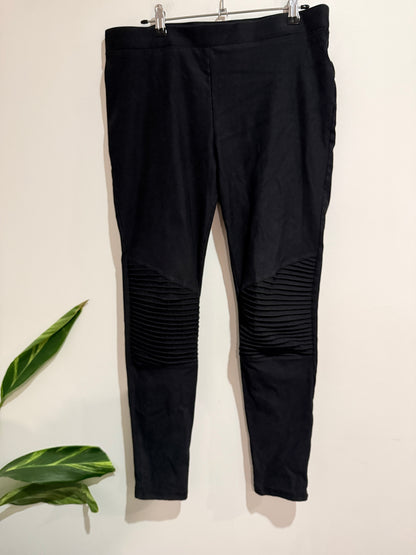 H & H Moto Ribbed Leggings