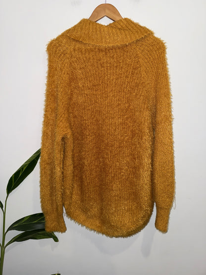 Brand Unknown Knit Cowl Neck Sweater Size U/Arm to U/Arm 59cm