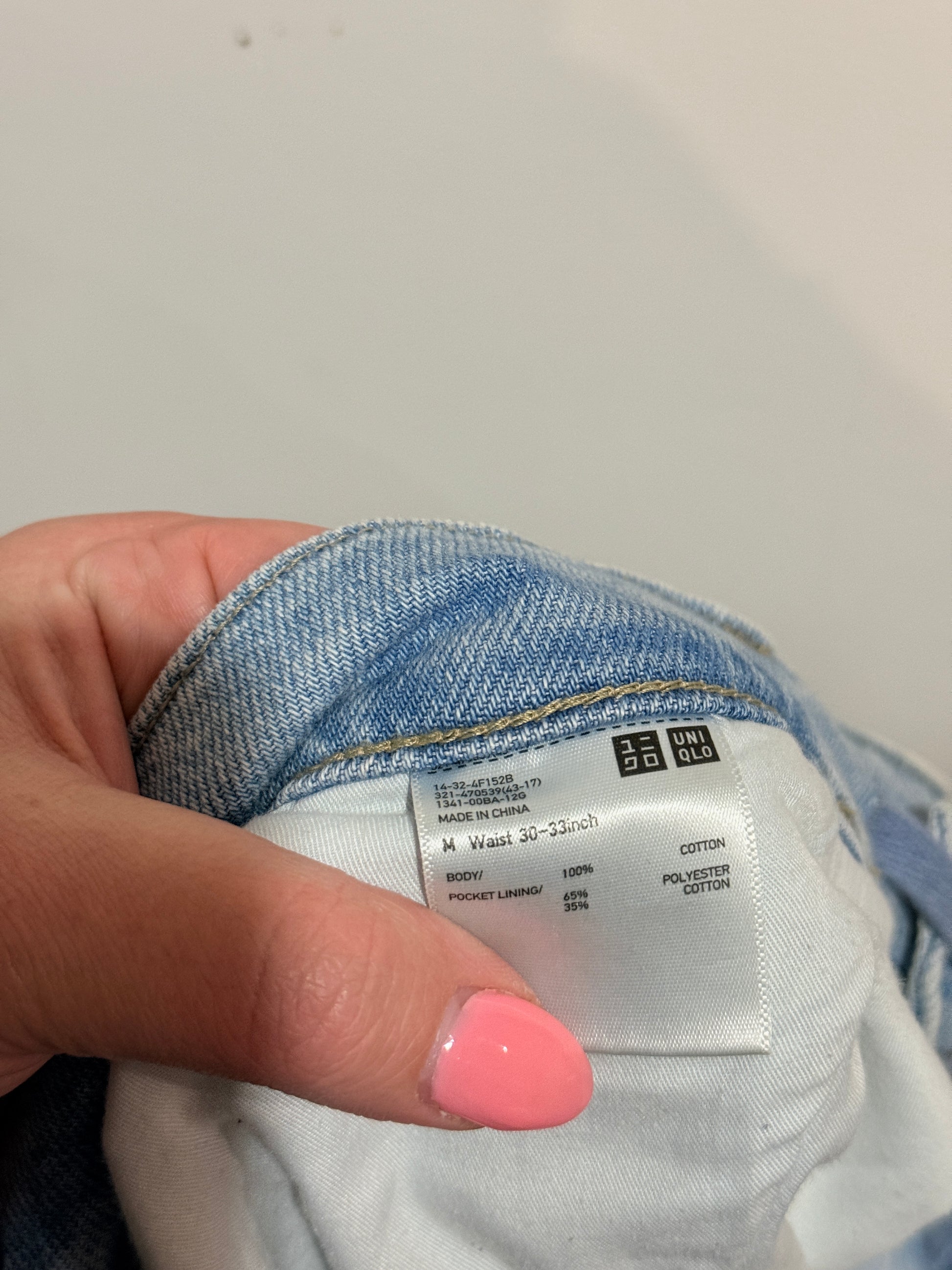 Uniqlo Jeans Denim Pants Size Waist 30-33in | Waist 92cm