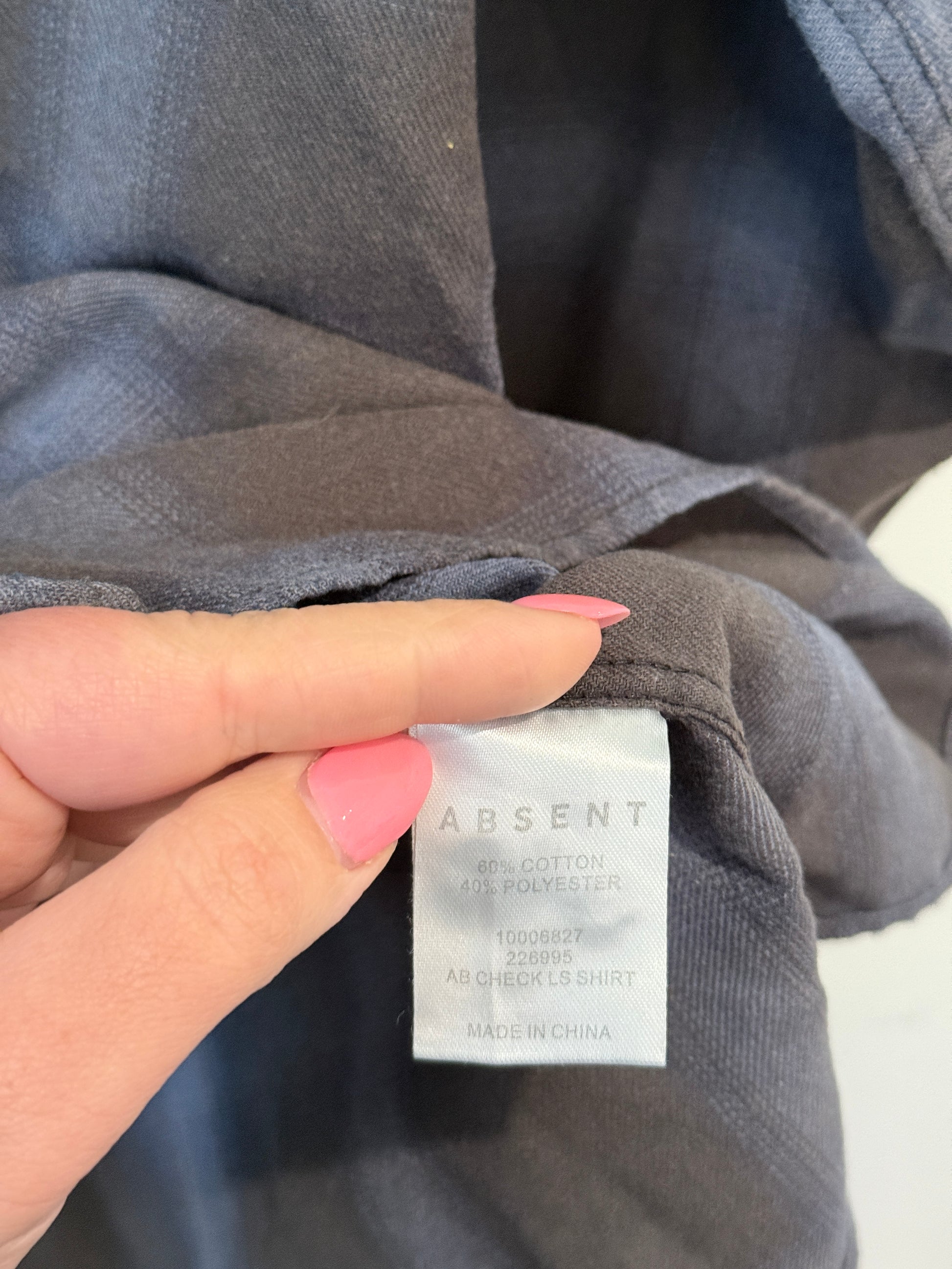 Absent Plaid Flannel Shirt Size 2XL