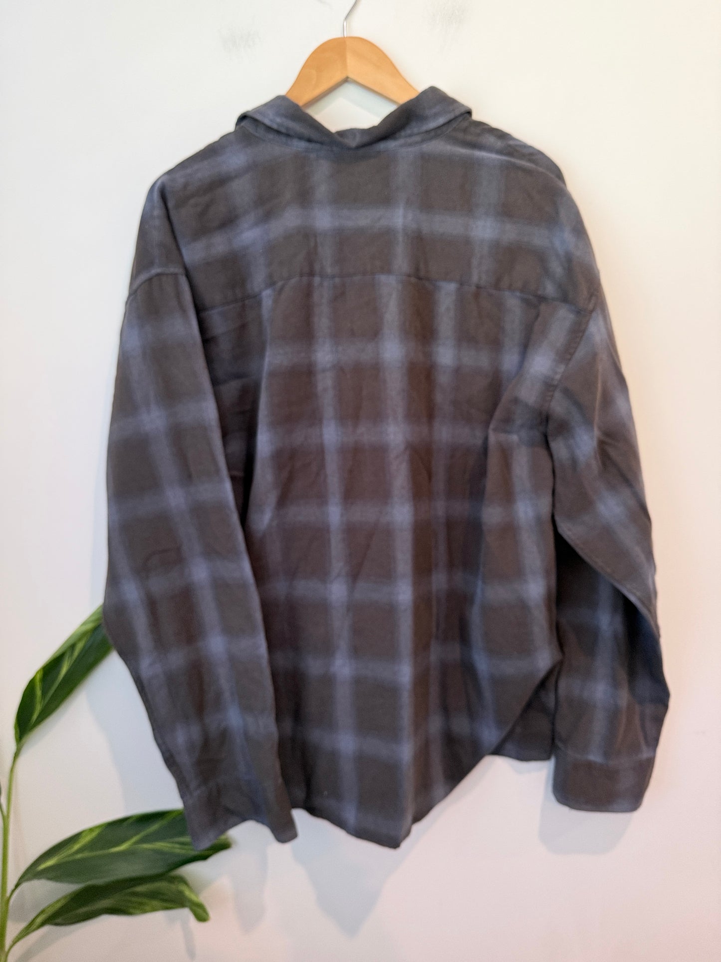 Absent Plaid Flannel Shirt Size 2XL