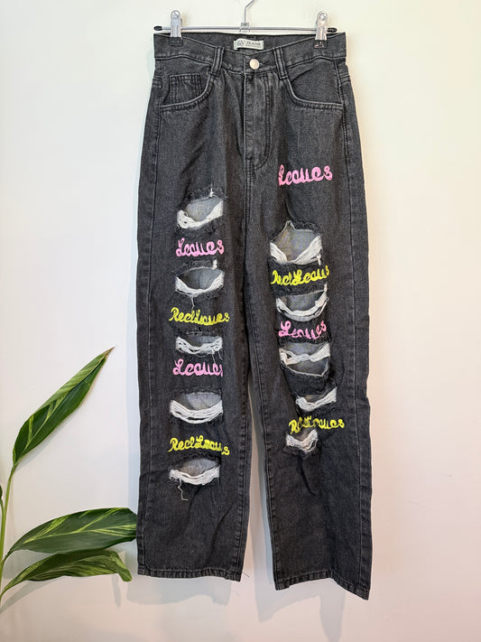 V & V Jeans Ripped Jeans Size L | Waist 64cm