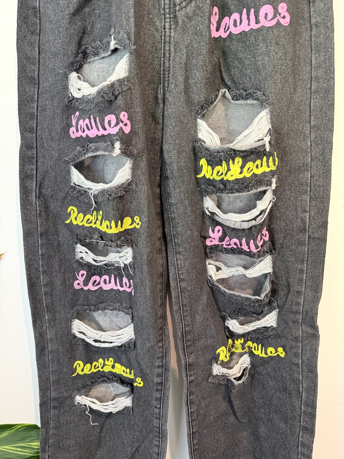 V & V Jeans Ripped Jeans Size L | Waist 64cm