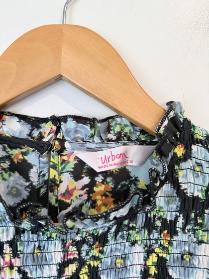 Urban Floral Smocked Bodice Size 12