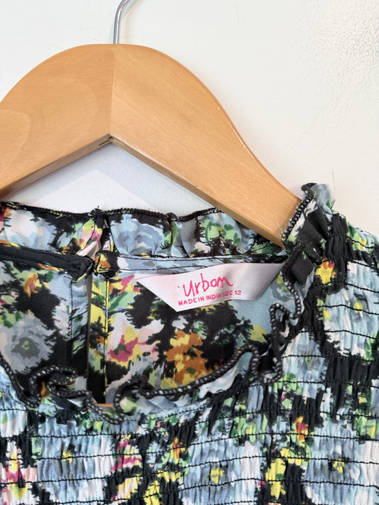 Urban Floral Smocked Bodice Size 12