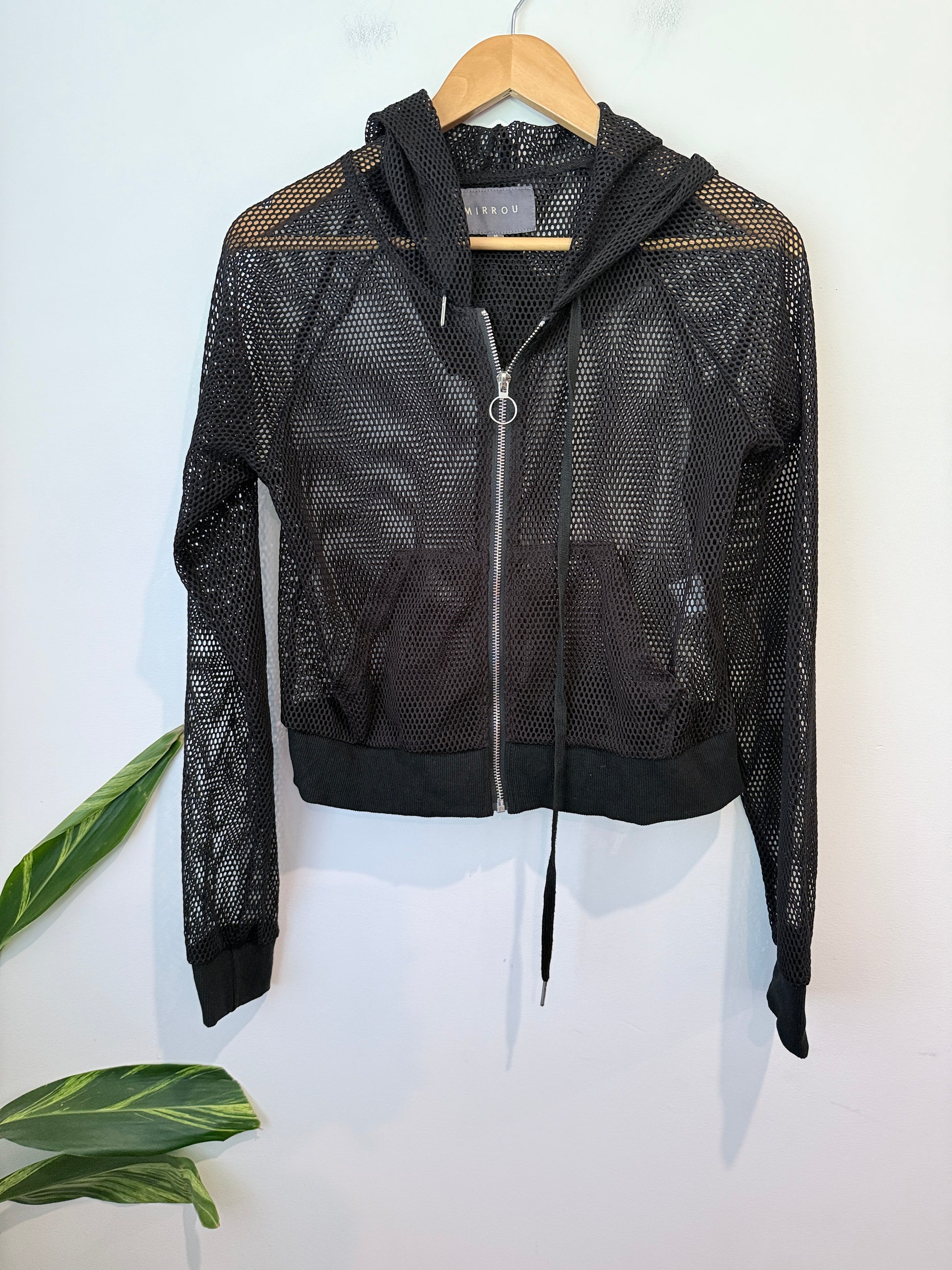 Mirrou Mesh Zip-up Hoodie Size M