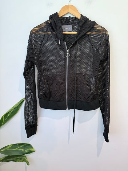 Mirrou Mesh Zip-up Hoodie Size M