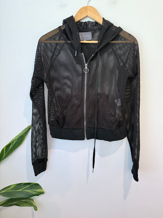 Mirrou Mesh Zip-up Hoodie Size M