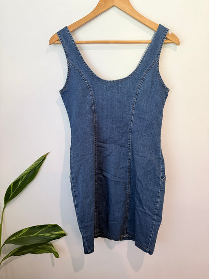 Mirrou Denim Mini Dress Size 10