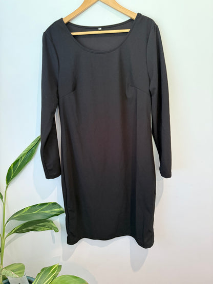 Long-sleeve Shift Dress Size 1XL