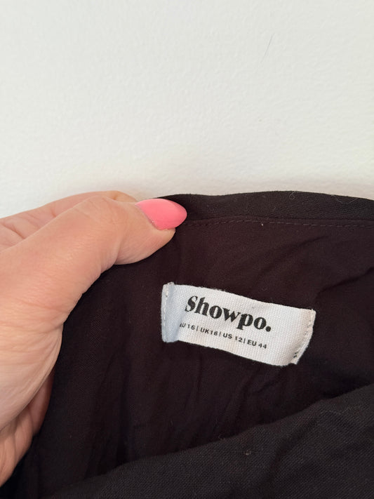 Showpo. One-shoulder Mini Dress Size 16