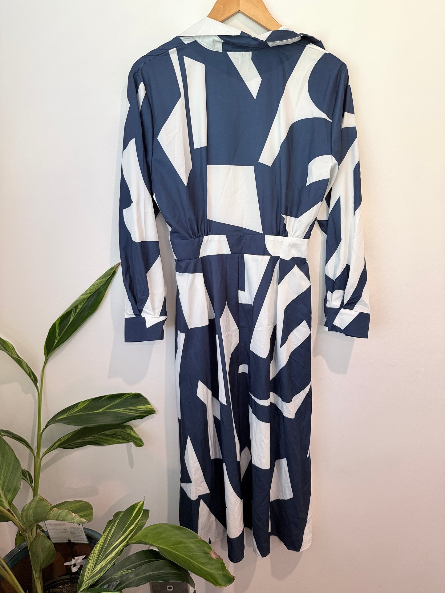 Brand Unknown Long-sleeve Shirt Dress Size M | U/Arm to U/Arm 44cm