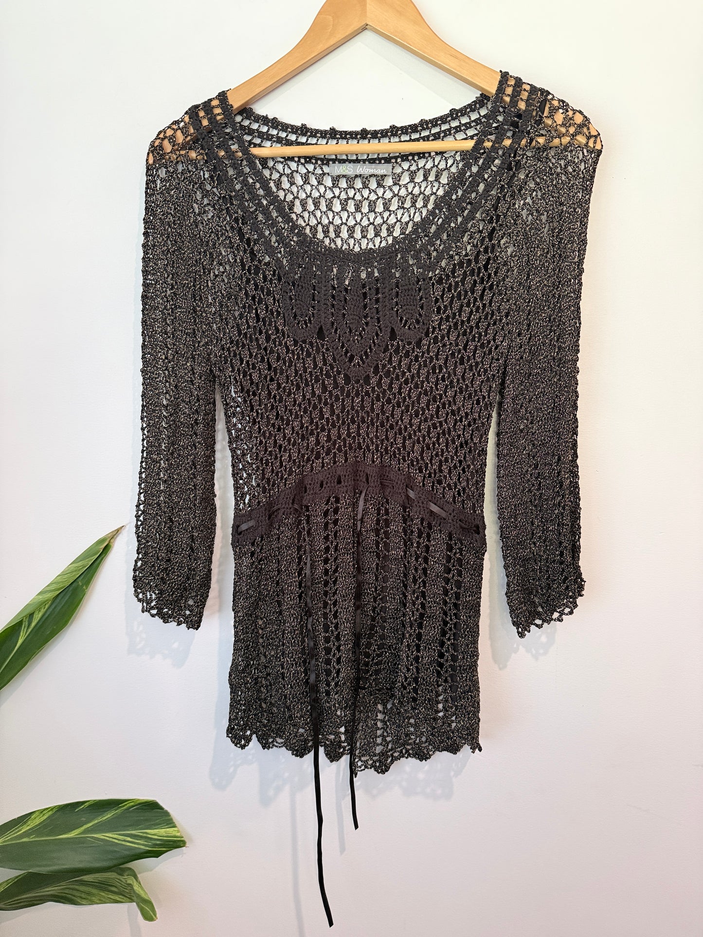 M & S Crochet Top Size 10