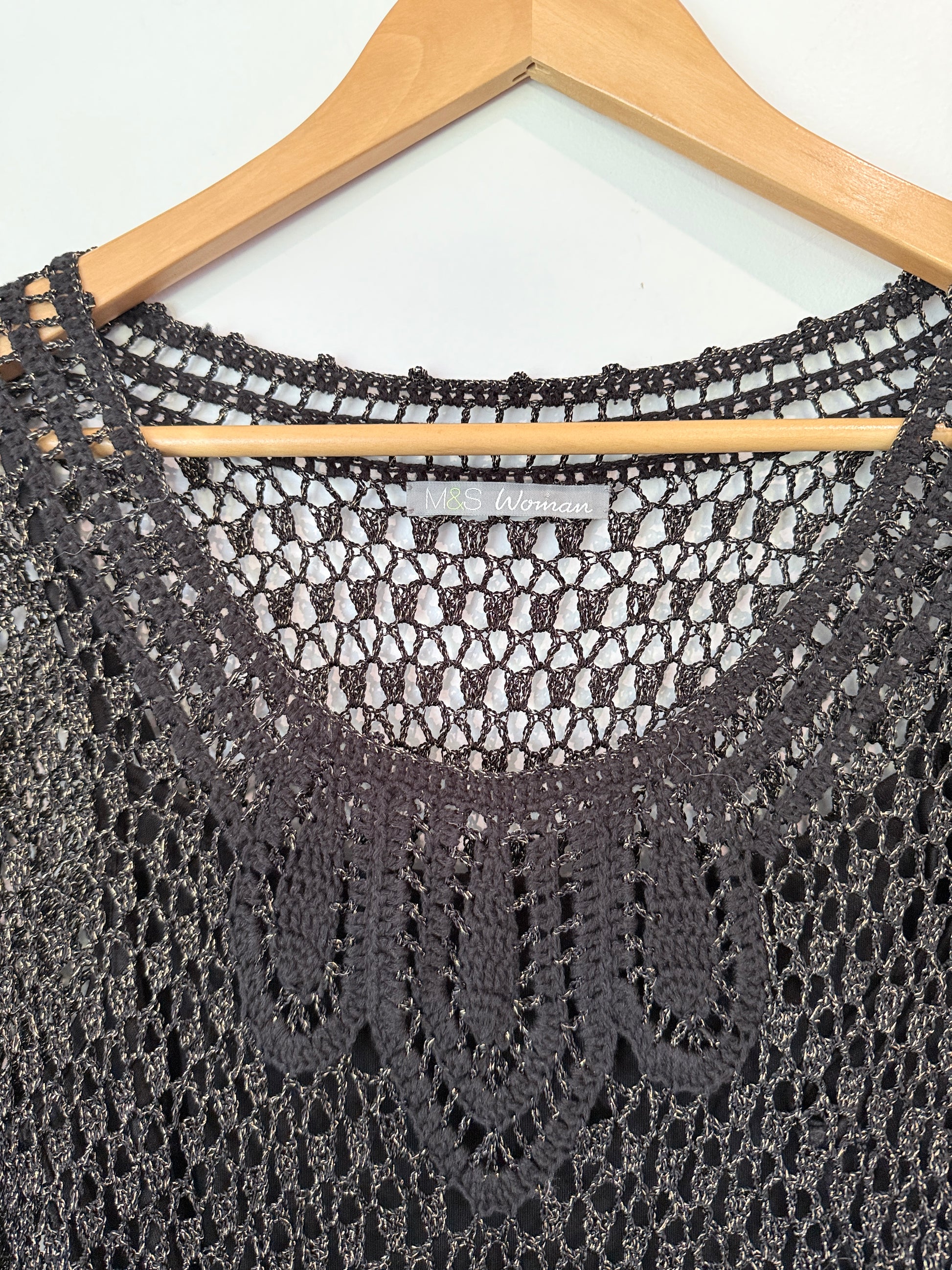 M & S Crochet Top Size 10