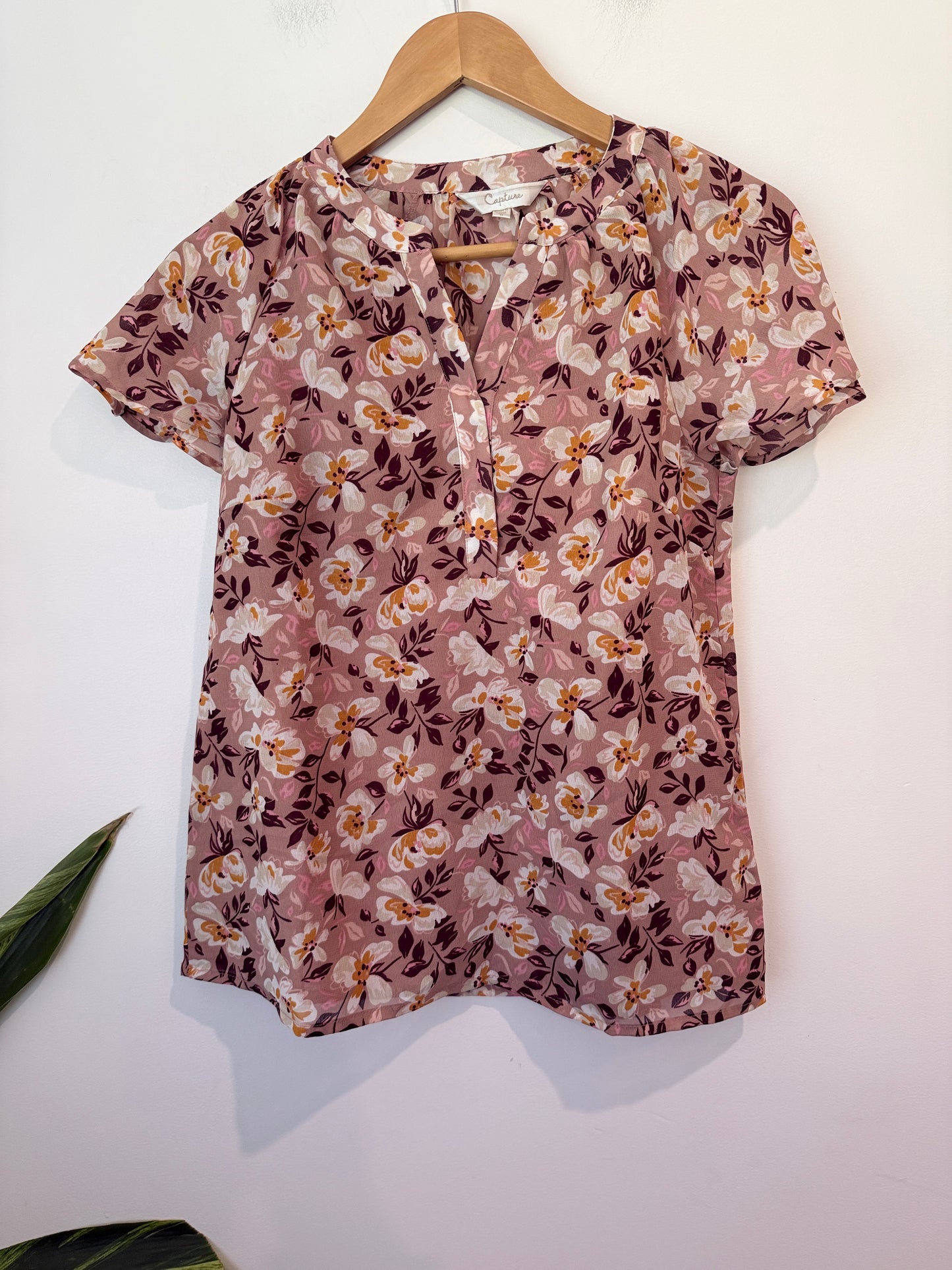Capture Floral Print Top Size 8
