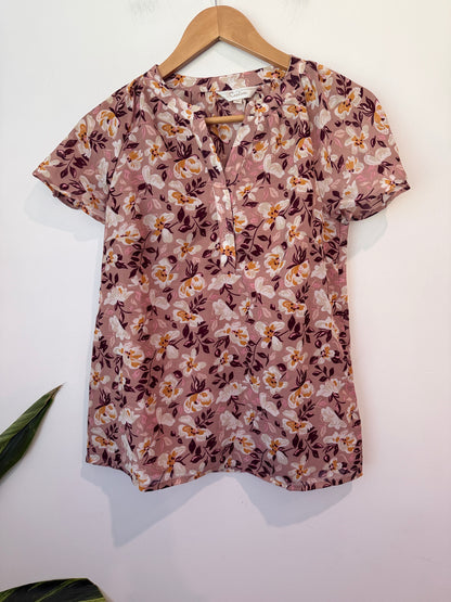 Capture Floral Print Top Size 8