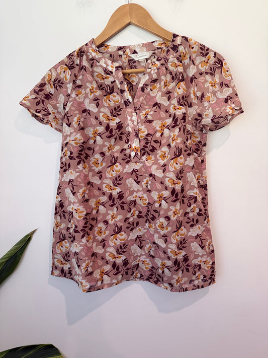Capture Floral Print Top Size 8