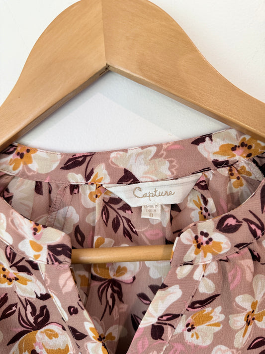 Capture Floral Print Top Size 8