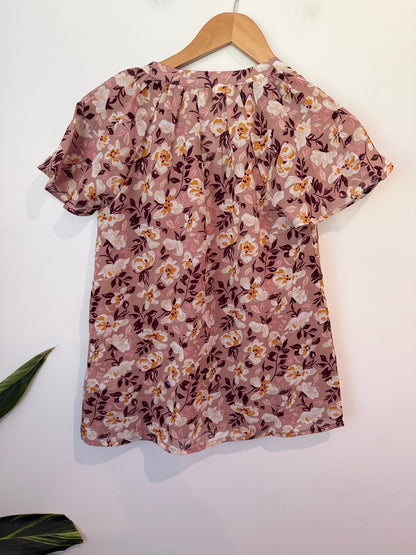 Capture Floral Print Top Size 8
