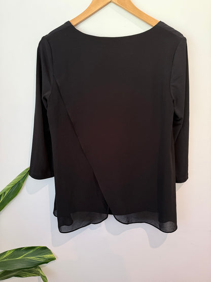 Jacqui.e Crew Neck Floral T-shirt Size S
