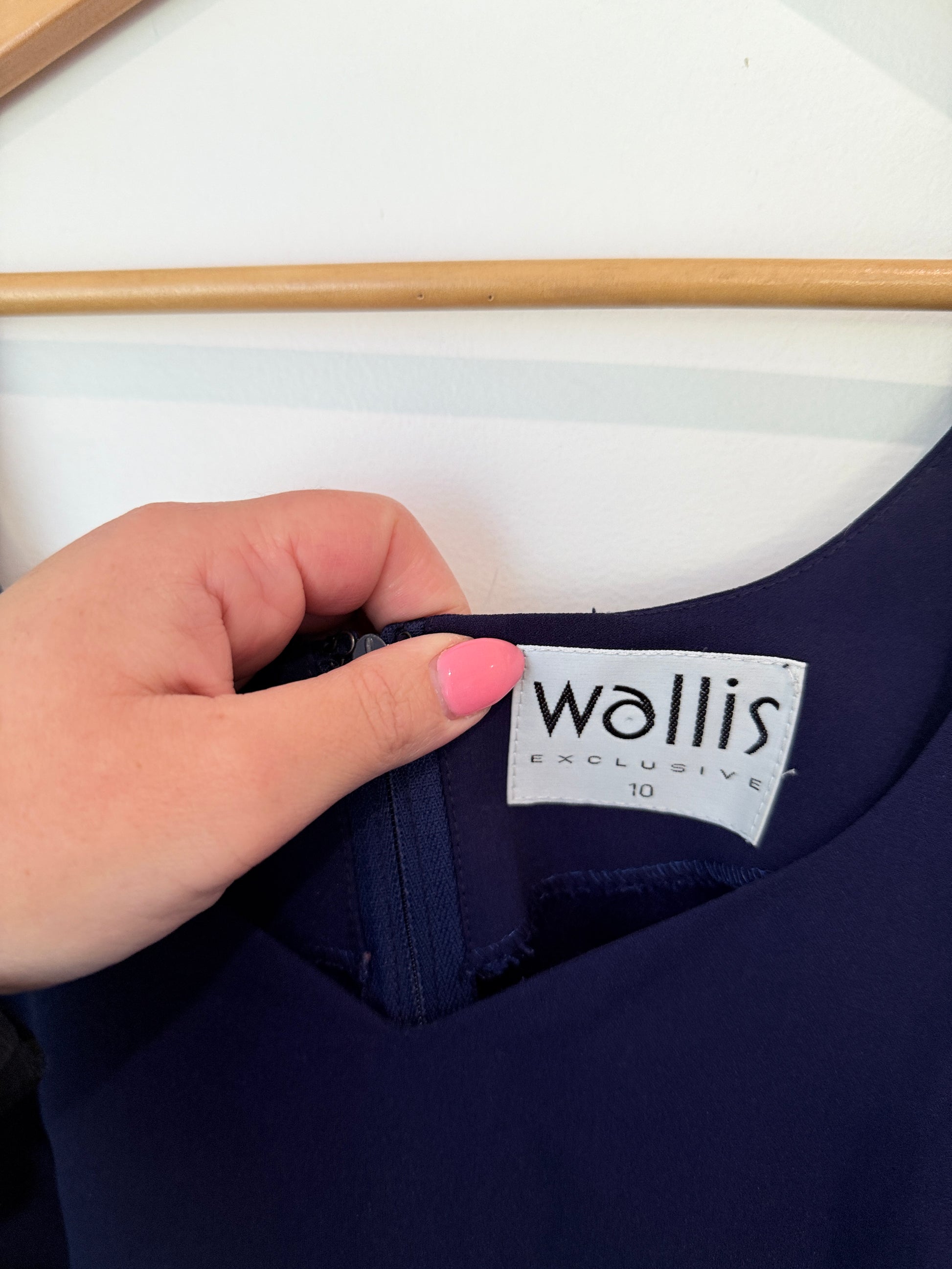 Wallis Sleeveless Sheath Dress Size 10 | U/Arm to U/Arm 45cm