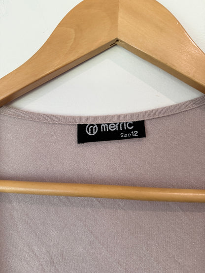 Merric Open-front Knit Cardigan Size 12