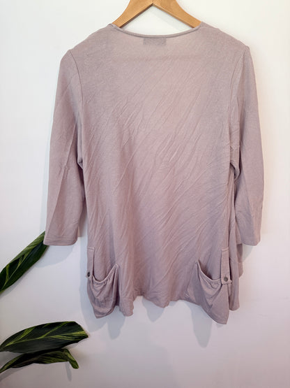 Merric Open-front Knit Cardigan Size 12