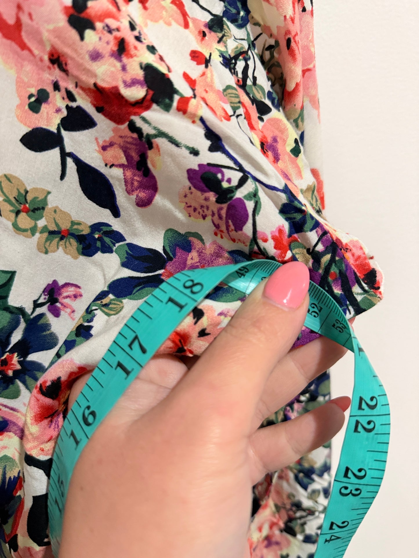 Brand Unknown Floral Print Jumpsuit Size U/Arm to U/Arm 53cm