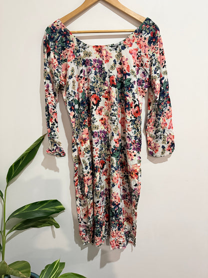 Brand Unknown Floral Print Jumpsuit Size U/Arm to U/Arm 53cm