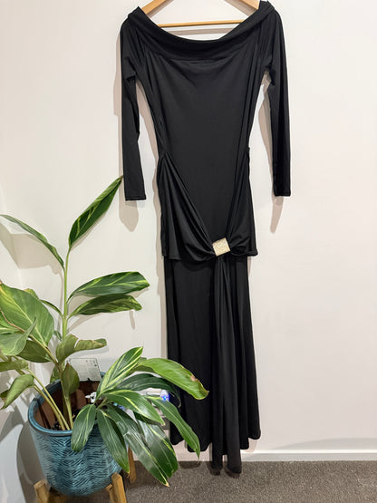 Drape Detail Maxi Dress Size U/Arm to U/Arm 44cm