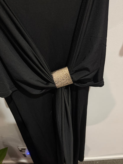 Drape Detail Maxi Dress Size U/Arm to U/Arm 44cm