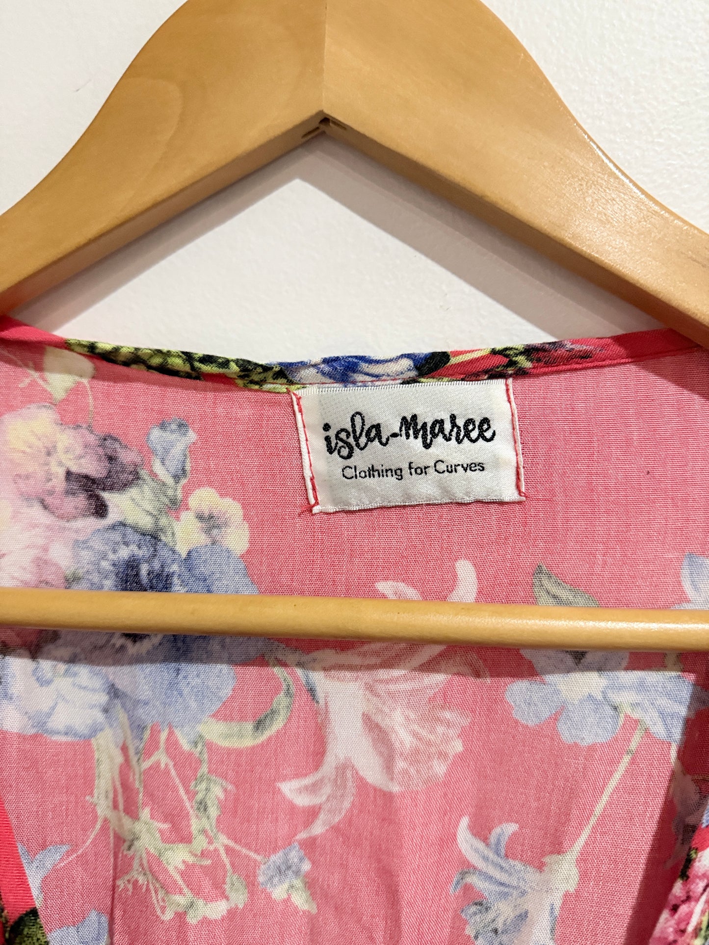 Isla Maree Floral Maxi Wrap Dress Size U/Arm to U/Arm 56cm
