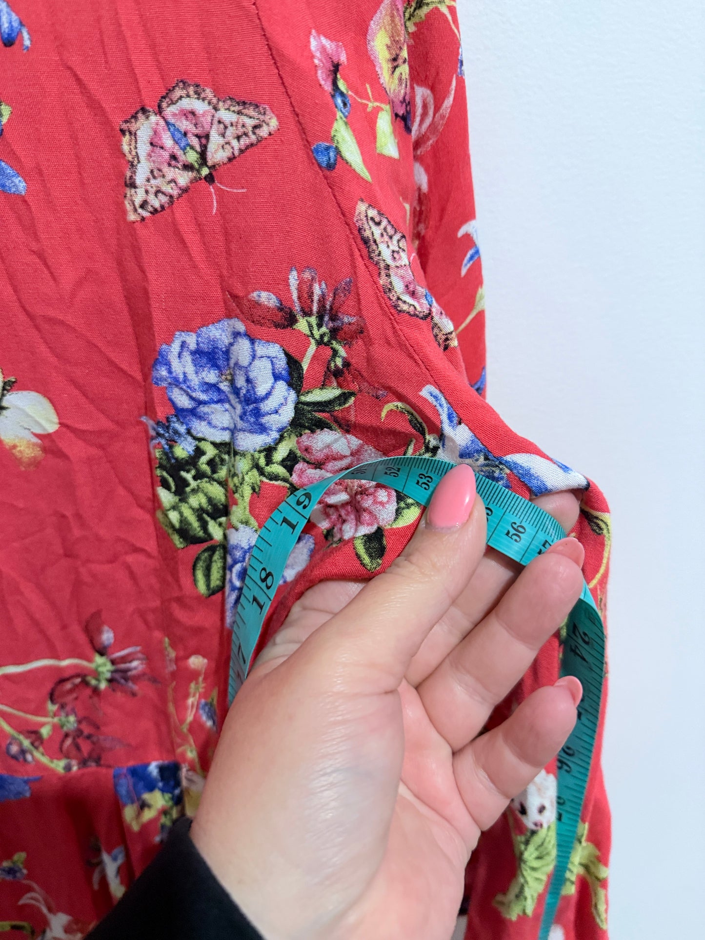 Isla Maree Floral Maxi Wrap Dress Size U/Arm to U/Arm 56cm