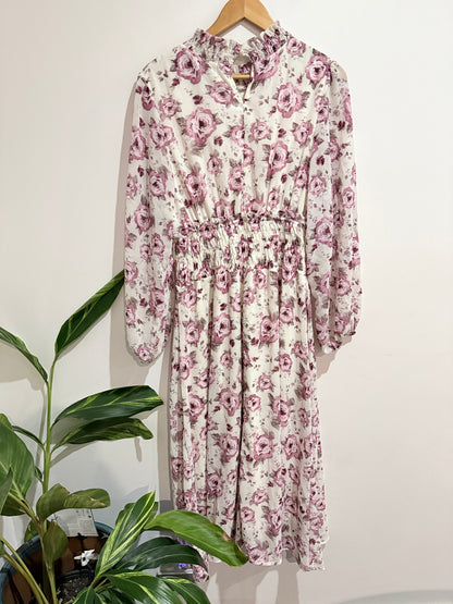 Mirrou Floral Print Skater Dress Size 14