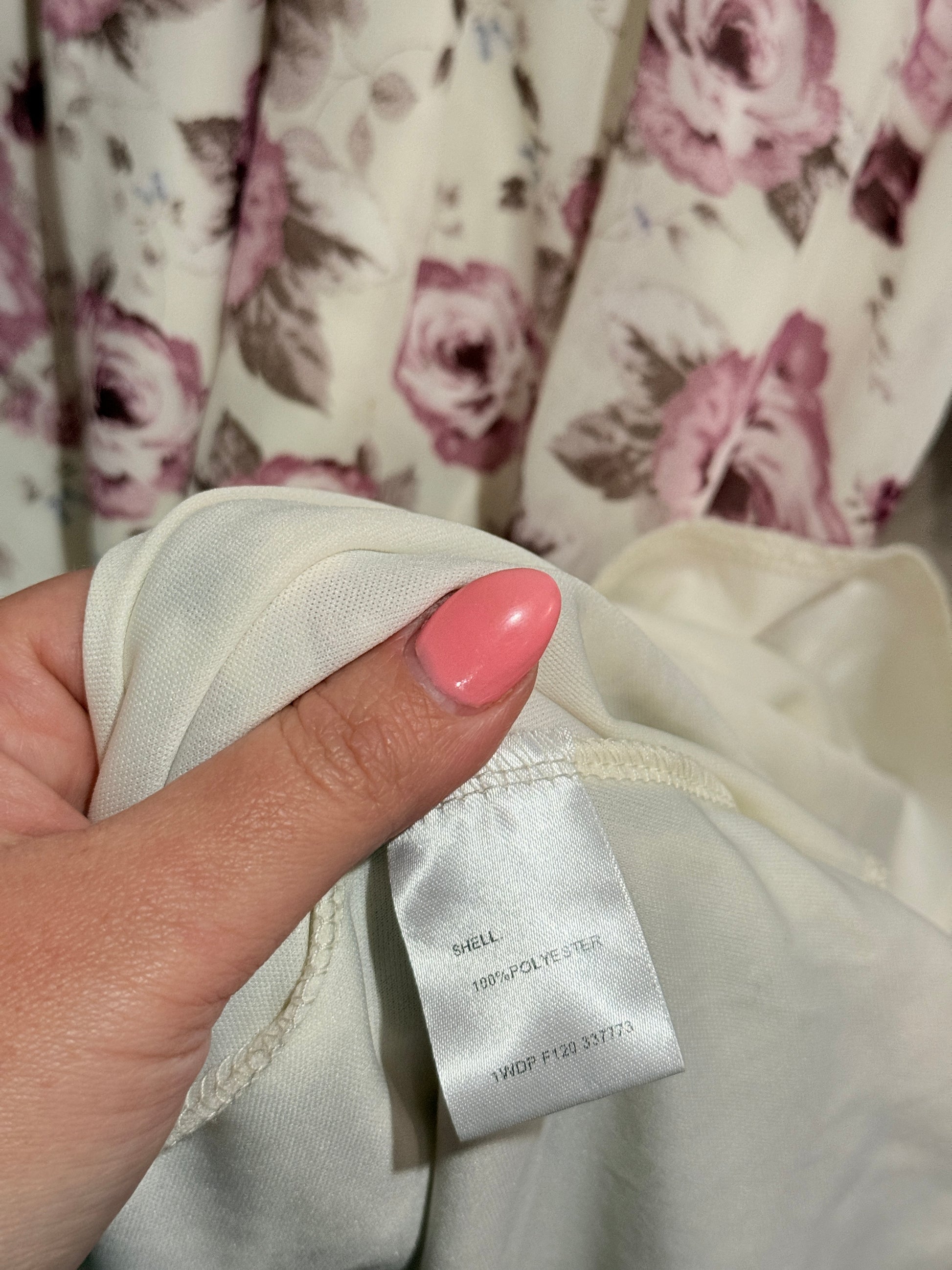 Mirrou Floral Print Skater Dress Size 14