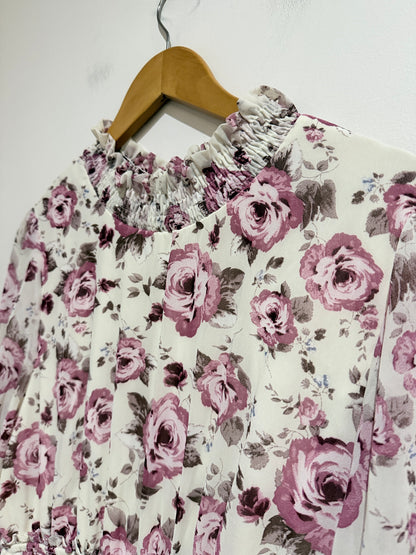 Mirrou Floral Print Skater Dress Size 14
