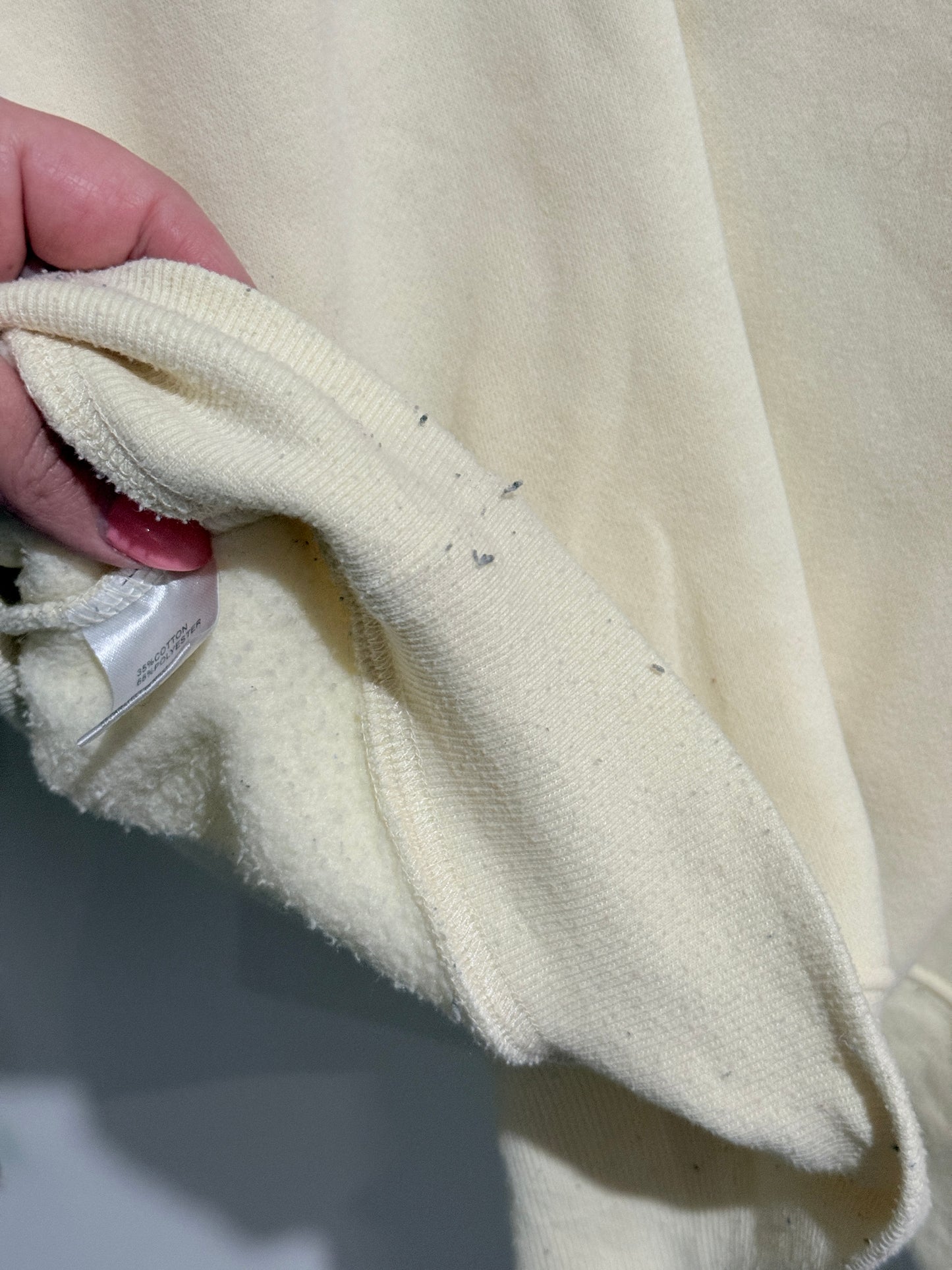 White Fox Crew Neck Sweater Size M/L