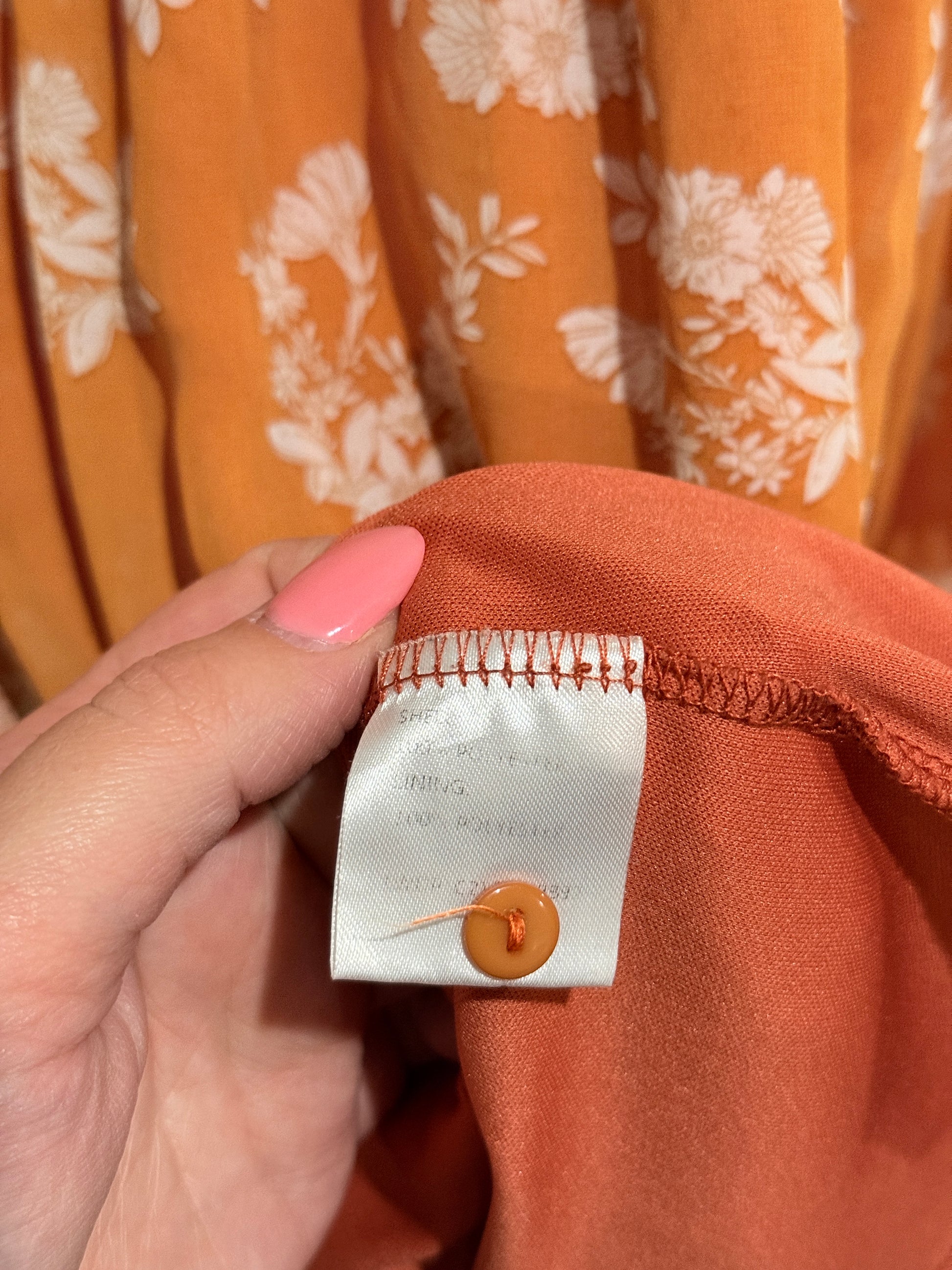 Mirrou Smocked Waist Maxi Dress Size 14