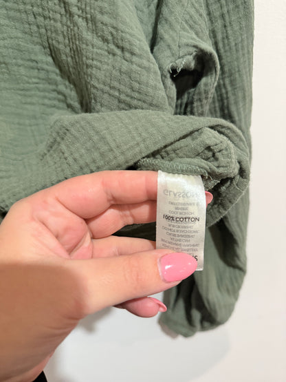 Glassons Cropped Button-up Shirt Size 10