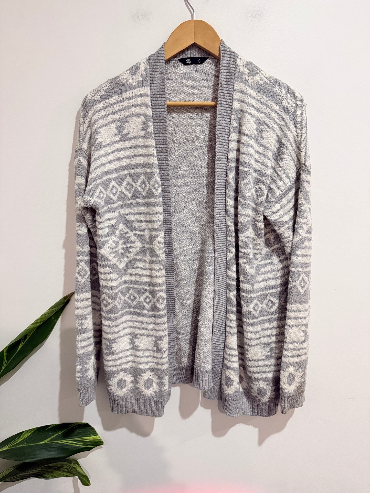 Jay Jays Patterned Open-front Cardigan Size S