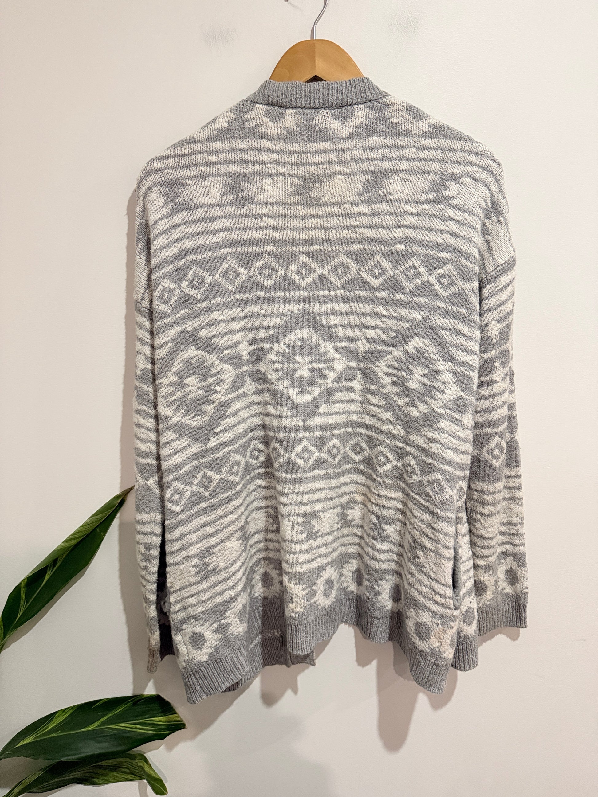 Jay Jays Patterned Open-front Cardigan Size S