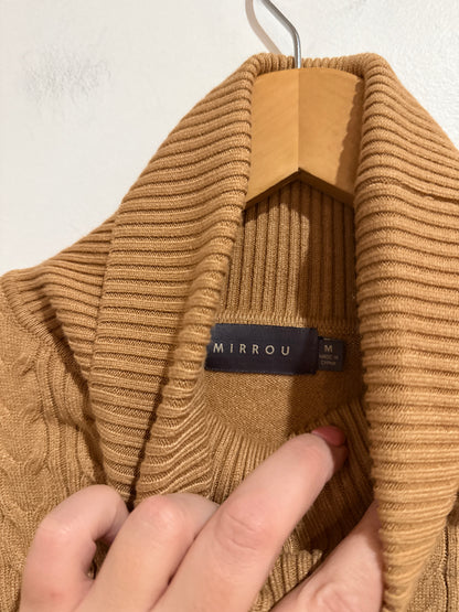 Mirrou Cable-knit Turtleneck Sweater Size M