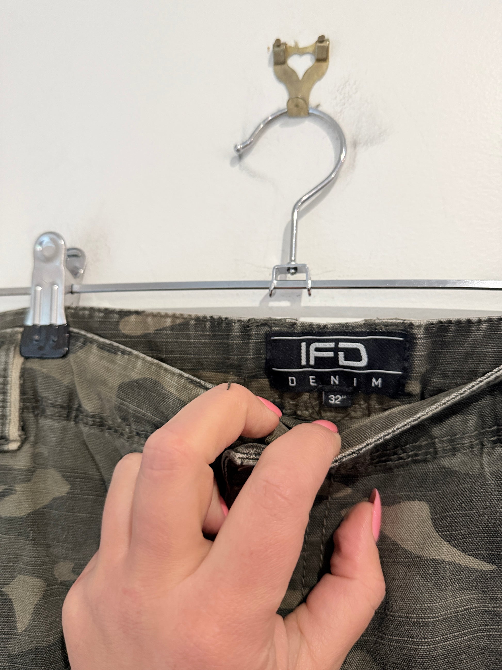 IFD Military Style Twill Shorts Size 32"
