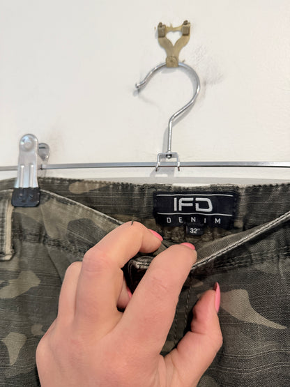 IFD Military Style Twill Shorts Size 32"