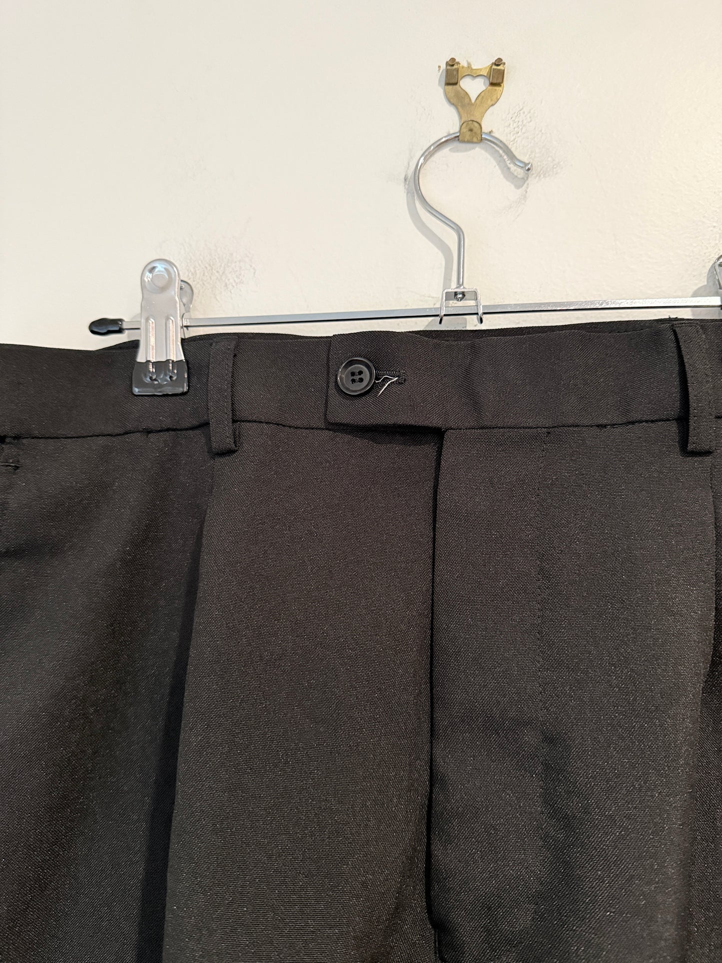 Brand Unknown Pleated Trousers Size 34"/87R | Waist 86cm