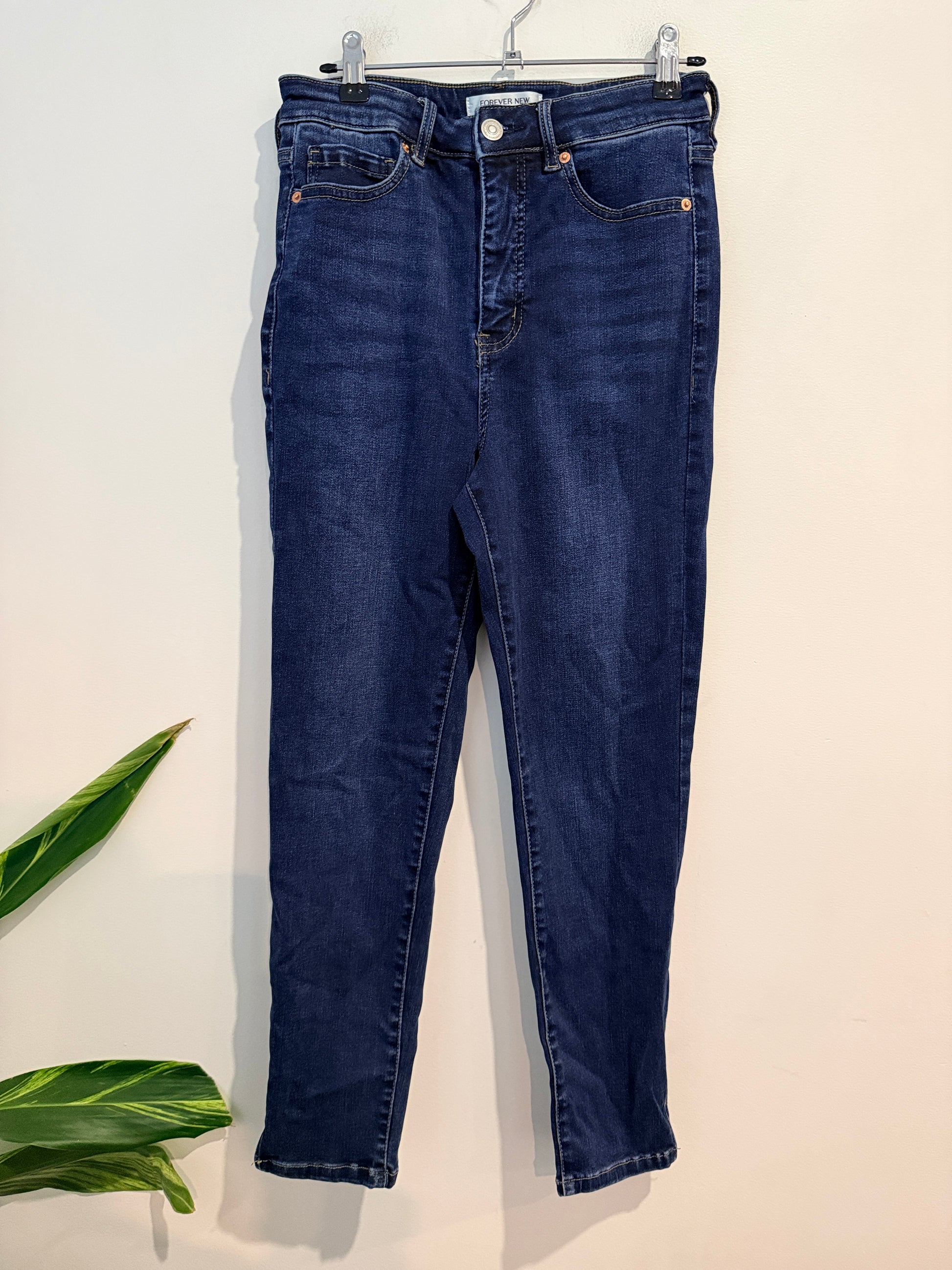 Forever New High-waisted Skinny Jeans Size 10