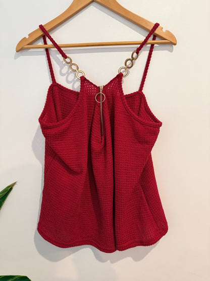 Shein Crochet Knit Tank Top Size 4XL | U/Arm to U/Arm 53cm